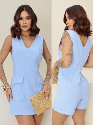 macaquinho short saia